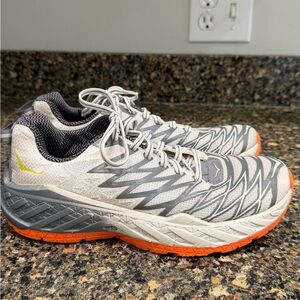 Ladies size 8 Clayton 2  Athletic Running Shoes - Gray and Orange